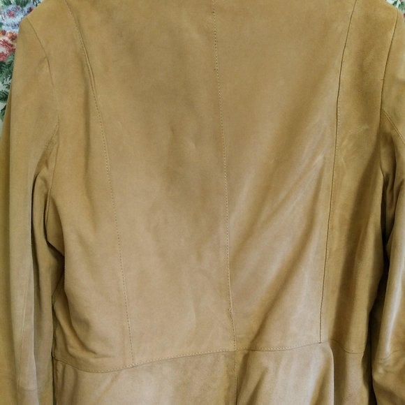 Elie Tahari Suede Ruffle Jacket - Picture 3 of 15